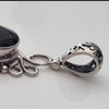 A Sterling Silver 925 Pendant With Natural Faceted Silver