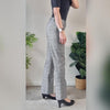 Laura Ashley Black and White Plaid Trousers - Size 6 AU