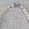 Pink, Purple and white natural gemstone and pinknecklace