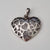 Sterling Silver heart pendant. As shown in photos. Silver