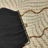 E. Munro ORNUM Clipper Evening Bag Black Mesh, Gold bag.