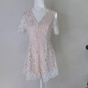 Temt cream lace romper playsuit with tie at back of neck. 10
