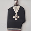 925 Sterling Silver Black onyx pendant. 11gm. included.