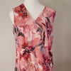 Portmans pink floral print sleeveless blouse with 10