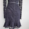 Paper Dolls London Black Lace Long Sleeve Bodycon Dress 8 AU