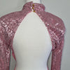 Club London Pink Sequin Open Back Dress Size AU 12 AU