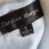 Caroline Morgan Pastel Blue Floral Midi Dress 8 AU