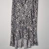 Decjuba Black & White Leopard Print Midi Skirt Size Small