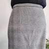 Portmans Grey Plaid & Black Pencil Skirt Dress 8 AU