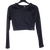 Ryderwear Grey Long Sleeve Crop Top XS