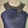 Black Label Contony Navy Blue Beaded Formal Gown Size AU 8