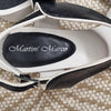 Martini Marco Black White Leather Sandals Size 40