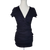 That's So Fetch Black Ribbed Mini Dress 8 AU