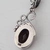 A Sterling Silver 925 Pendant With Natural Faceted Silver