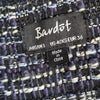 Bardot Cropped Tweed Jacket Navy Black Size AU 8