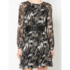 Witchery Abstract Print Midi Dress Size AU 6