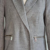 Topshop Chic grey coat effortlessly stylish with silver 8