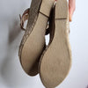 Simply Vera Vera Wang Gold Wedge Sandals 8 AU