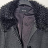 Chic Grey Stella Coat features a sleek black detachable 6