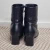 Laura Benini Rare Black Leather Ankle Boots Made in Australia 8 AU
