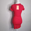 That's So Fetch Red Ribbed Mini Dress 8 AU