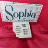 1970s 80s Sophia of Melbourne Wool Coat Red Red Size AU 12