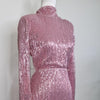 Club London Pink Sequin Open Back Dress Size AU 12 AU