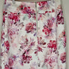 Forever New White Pink Floral Pencil Skirt Size 10 AU