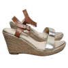 Simply Vera Vera Wang Gold Wedge Sandals 8 AU