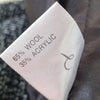 Sunny Girl Black White Textured Wool Blend Blazer Size 12