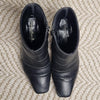 Laura Benini Rare Black Leather Ankle Boots Made in Australia 8 AU