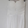 Miss Anne Strapless Rhinestone Chiffon Bridal Gown 8 AU