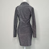 Motel Silver Glitter Bodycon Dress – Size UK 8 / EU 36 / US 4