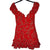 Sage & Paige Red Floral Ruffle Mini Dress 8 AU