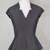 Jacqui-E Grey Peplum Pencil Dress | Women’s Workwear Office Formal – Size 6 AU