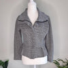 Chic grey tweed jacket with a flattering peplum 10