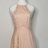 Keepsake Blush Pink Jacquard High-Low Dress Romantic 6 AU