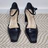 Zoe Wittner Black Leather Slingback Heels Black Size 36