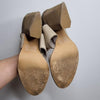 Django Juliette Snakeskin Leather Block Heel Sandals Size 37