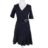 Portmans Black Wrap Dress Size 8 AU