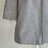 Topshop Chic grey coat effortlessly stylish with silver 8