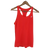 Asics Bright Coral Racerback Tank Top Red Small
