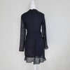 Bardot Black Polka Dot Ruffle Mini Dress Black 6 AU