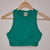 Actif Studio Teal Racerback Crop Top Green Size AU 6