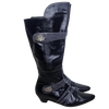 festival Django Juliette Black Leather Tall Boots Size AU 10
