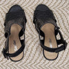 Sandler Black Leather Block Heel Sandals Black Size 36