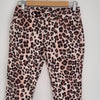 Cue Leopard Print Skinny Pants Size 8