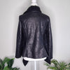 Ava Black Faux Leather Jacket 6 AU