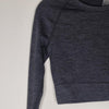 Ryderwear Grey Long Sleeve Crop Top XS