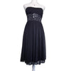 Demand Strapless Cocktail Sequin Dress Black Size 8 AU
